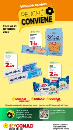 Anteprima dell'opuscolo Conad volantino Perché Conviene Piemonte dal negozio Conad valido da 08/10/2026