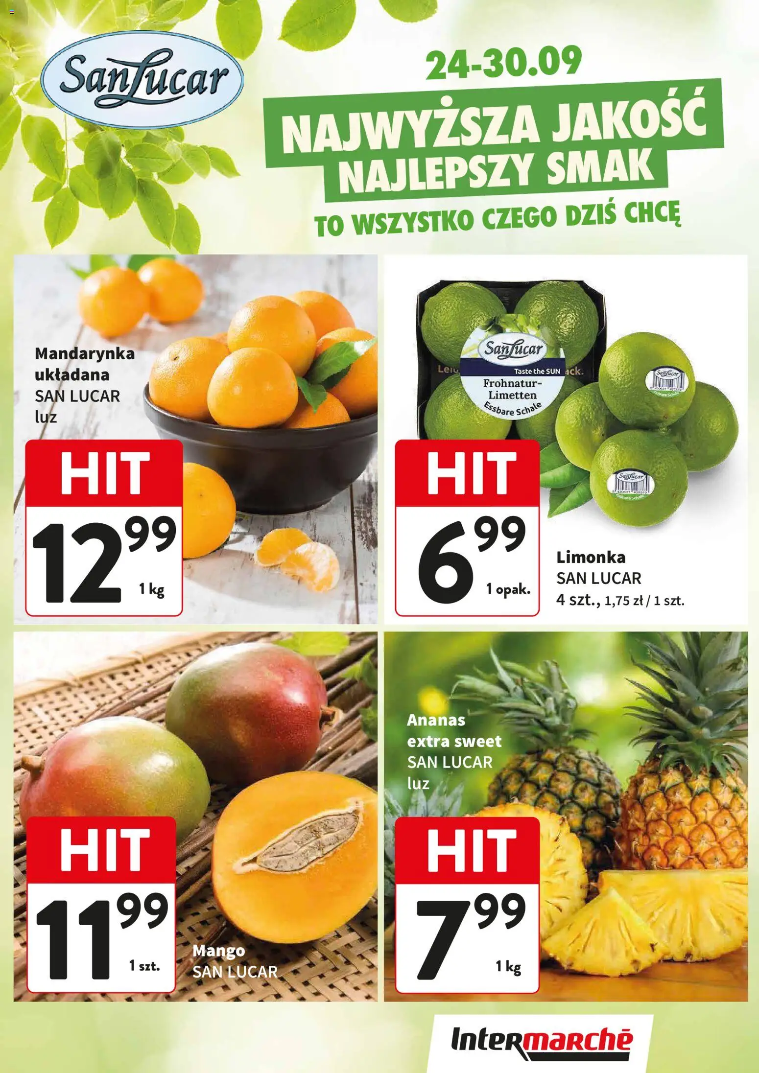 Pogląd gazetki "Intermarche gazetka - Świeży Hit" ze sklepu Intermarche ważnej od 24.09.2026