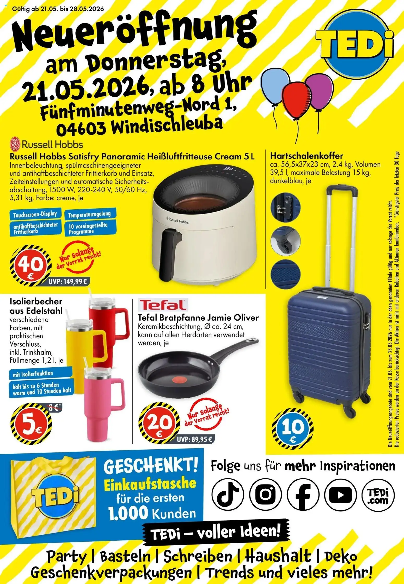 Vorschau von dem Prospekt des Geschäftes TEDi, gültig ab dem 21.05.2026