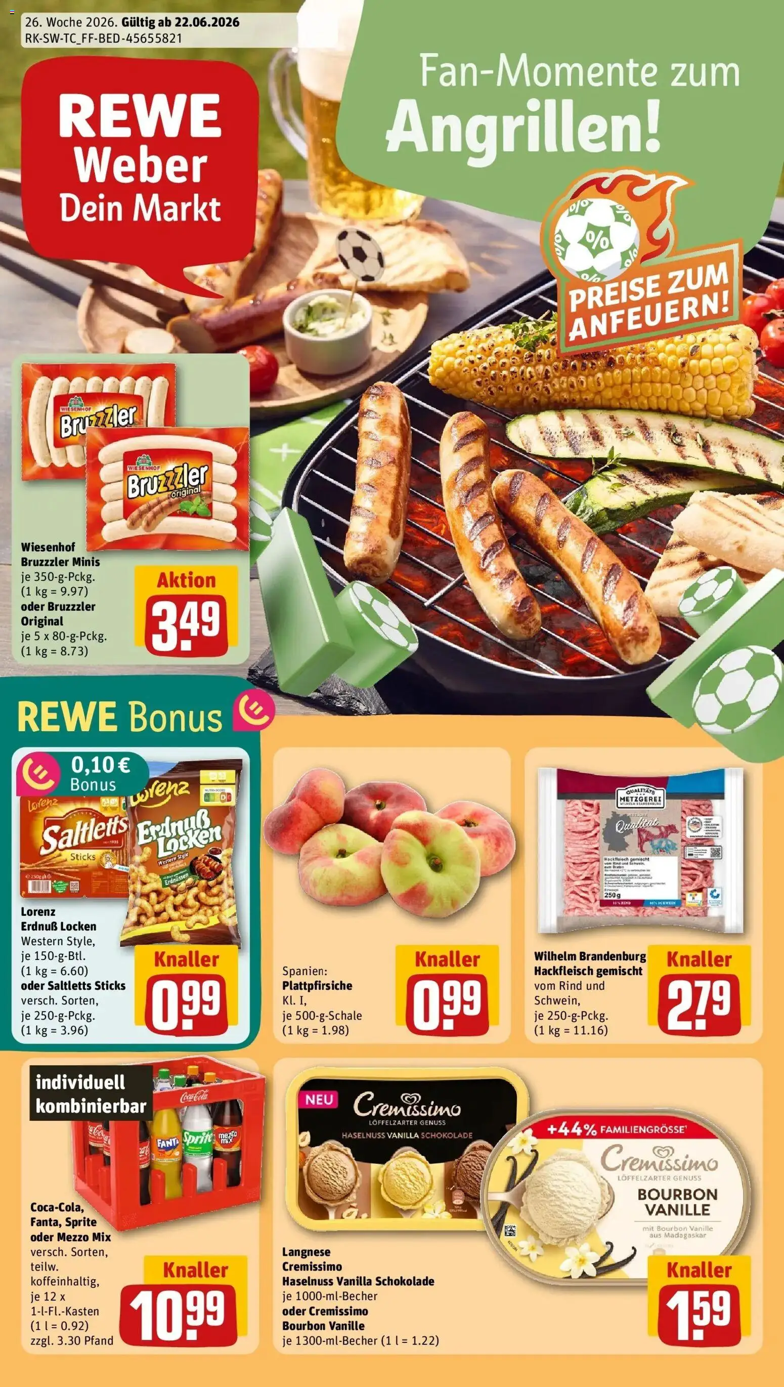 Vorschau von dem Prospekt des Geschäftes Rewe, gültig ab dem 21.06.2026