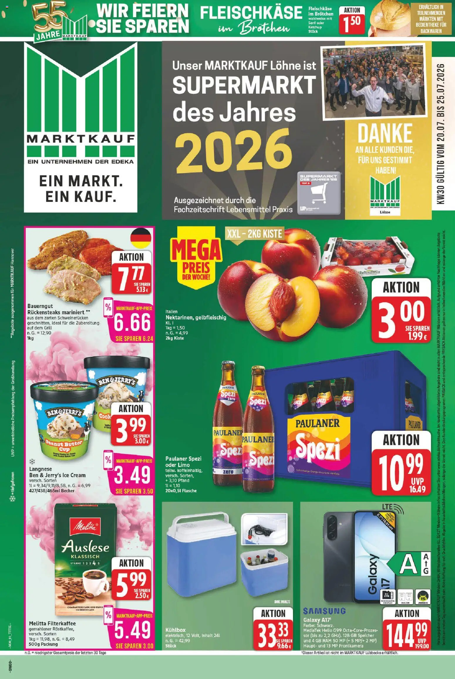 Vorschau von dem Prospekt des Geschäftes Marktkauf, gültig ab dem 20.07.2026
