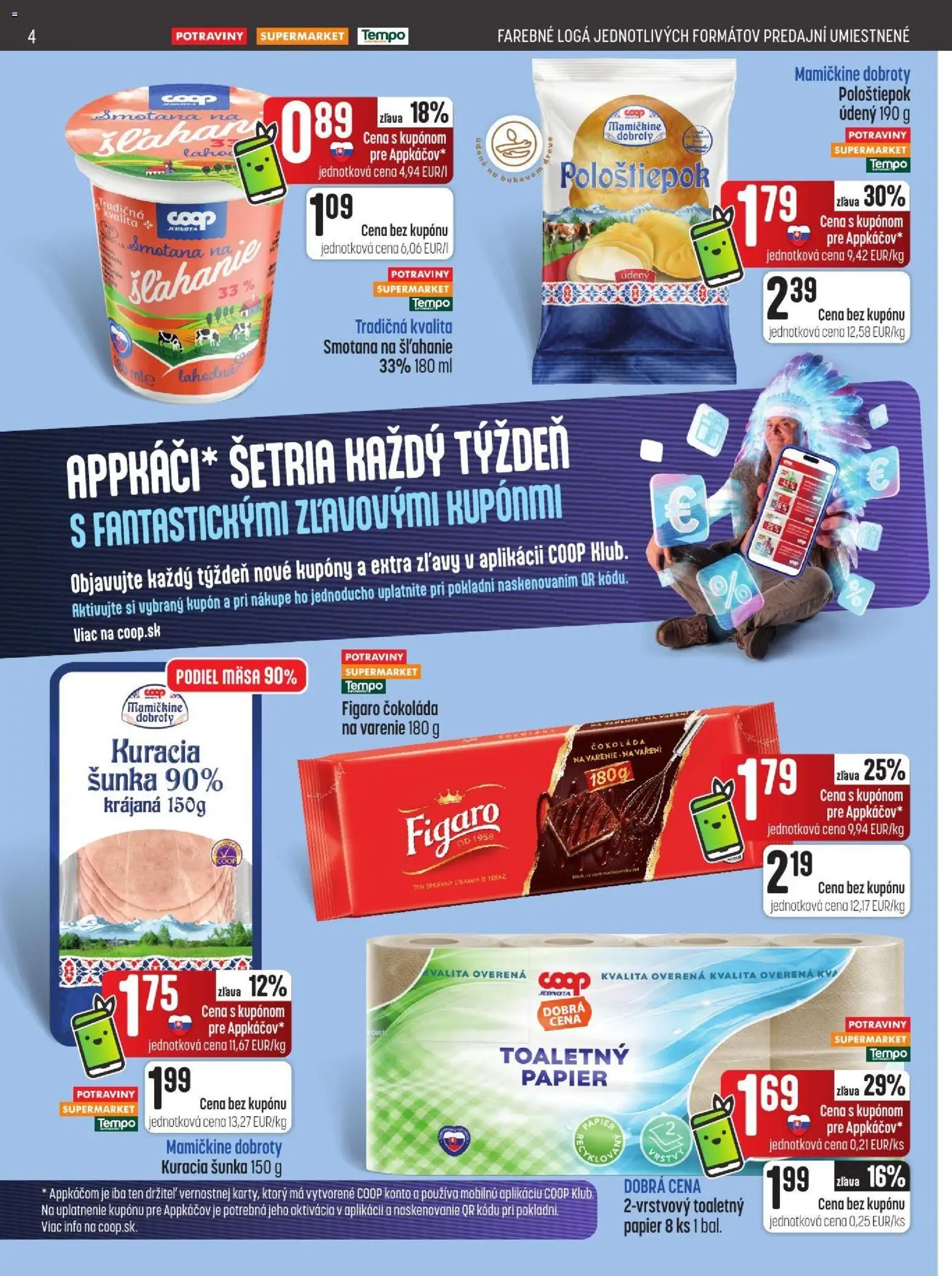Náhľad COOP Jednota letáku platného od 29.10.2026 - Čokoláda, Smotana na šľahanie, Šunka, Smotana, Kuracia šunka