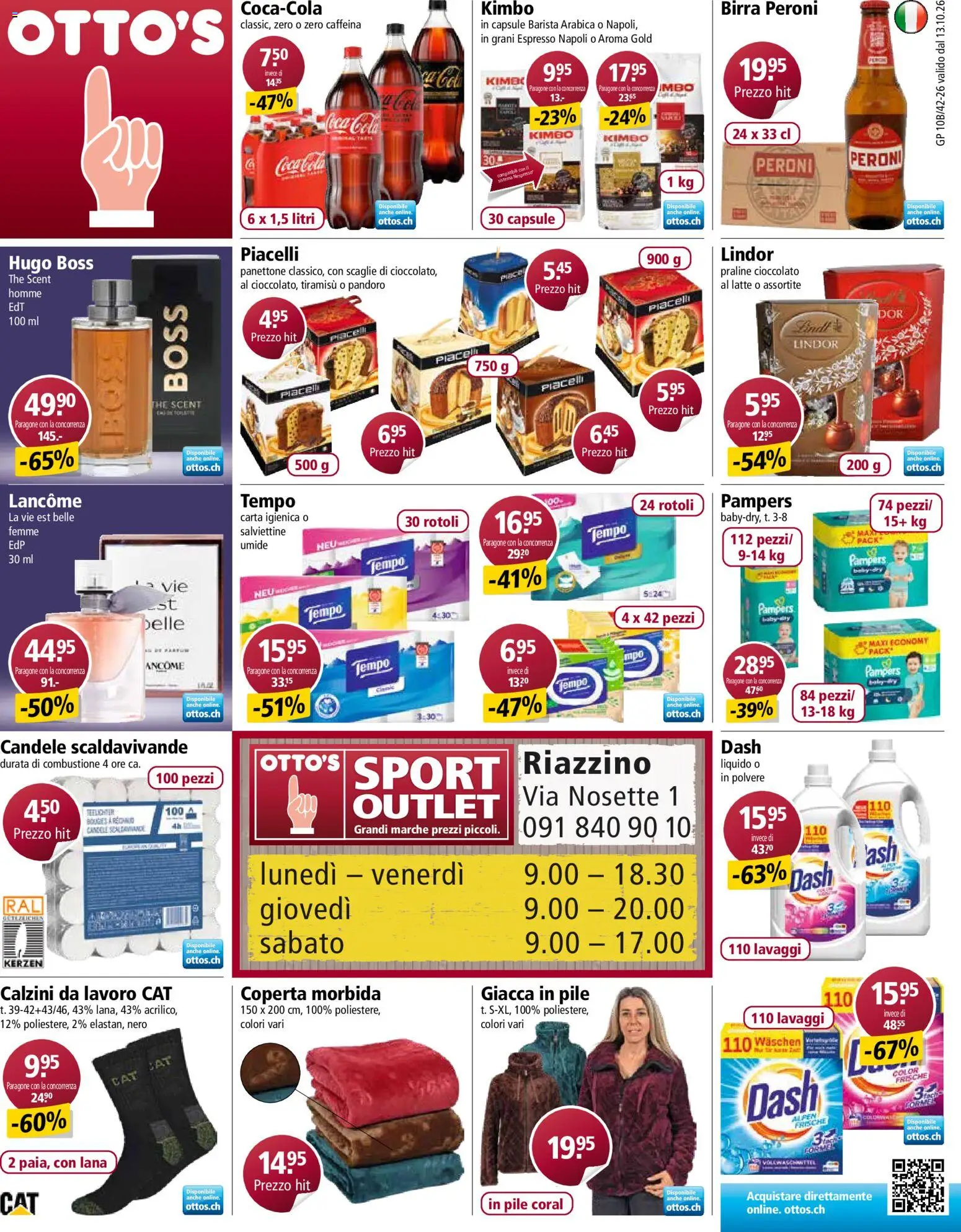 Vorschau des Merkblatts Otto's aktionen IT vom Shop Otto's gültig von 13.10.2026 bis 19.10.2026 - Coca Cola, Cappuccino
