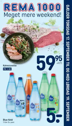 Eksempel på tilbudsavis Rema 1000 - Uge 38 Indstik fra butik Rema 1000 gyldig fra 17/09/2026