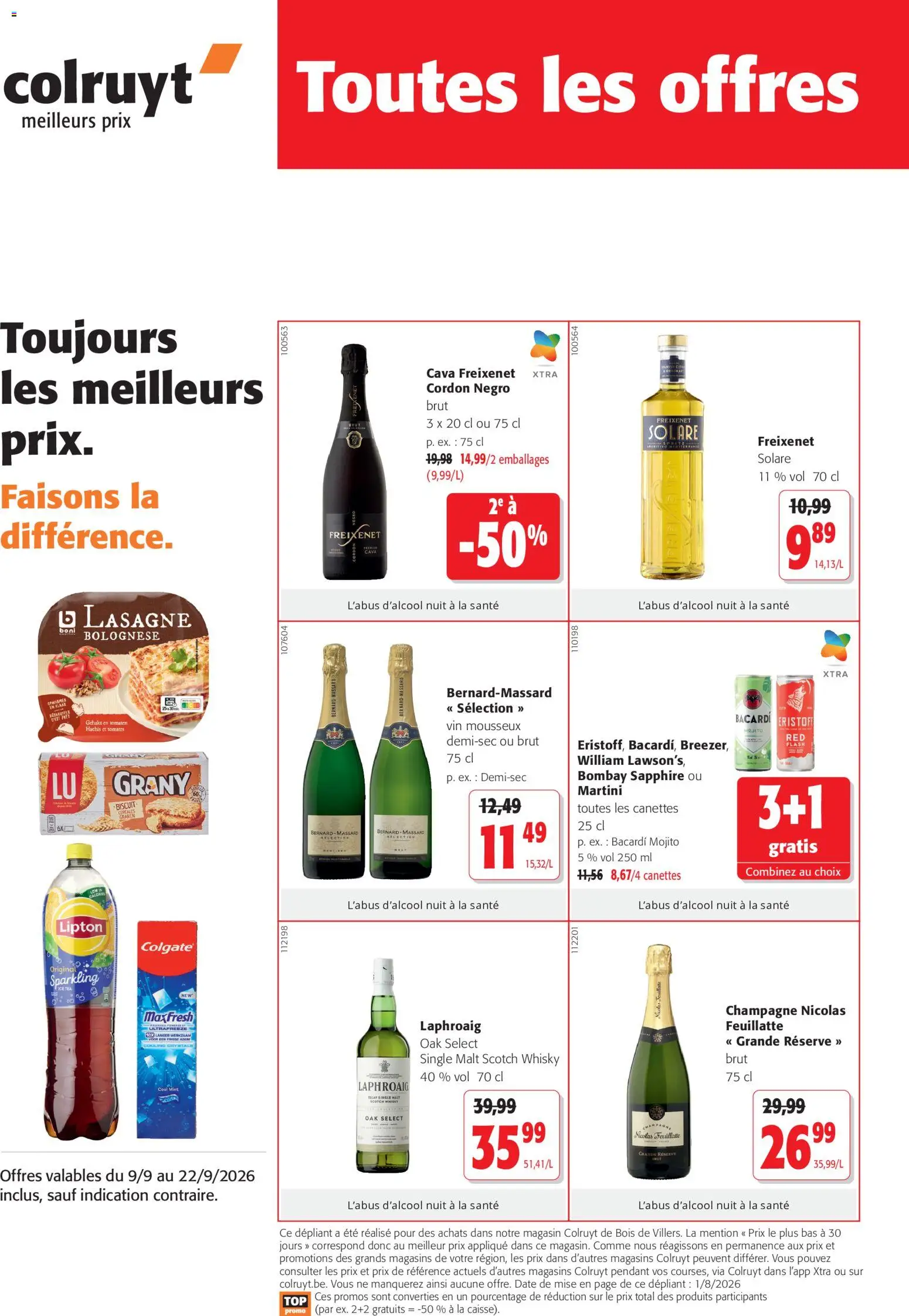 Voorbeeld van Colruyt Publicité van winkel Colruyt geldig vanaf 09/09/2026
