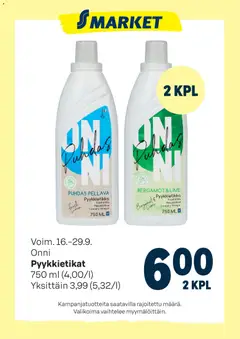 Kaupan S-market S-market - Onni esikatselu, voimassa 16/09/2026
