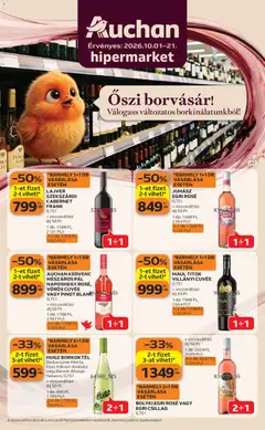 Auchan - Auchan Bor ajánlatok megtekintése, amely érvényes 2026.10.01.-től
