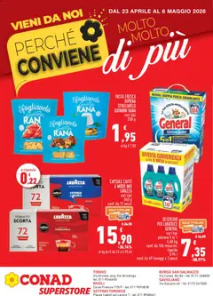Anteprima dell'opuscolo Conad volantino Superstore Molto di Più Piemonte dal negozio Conad valido da 23/04/2026