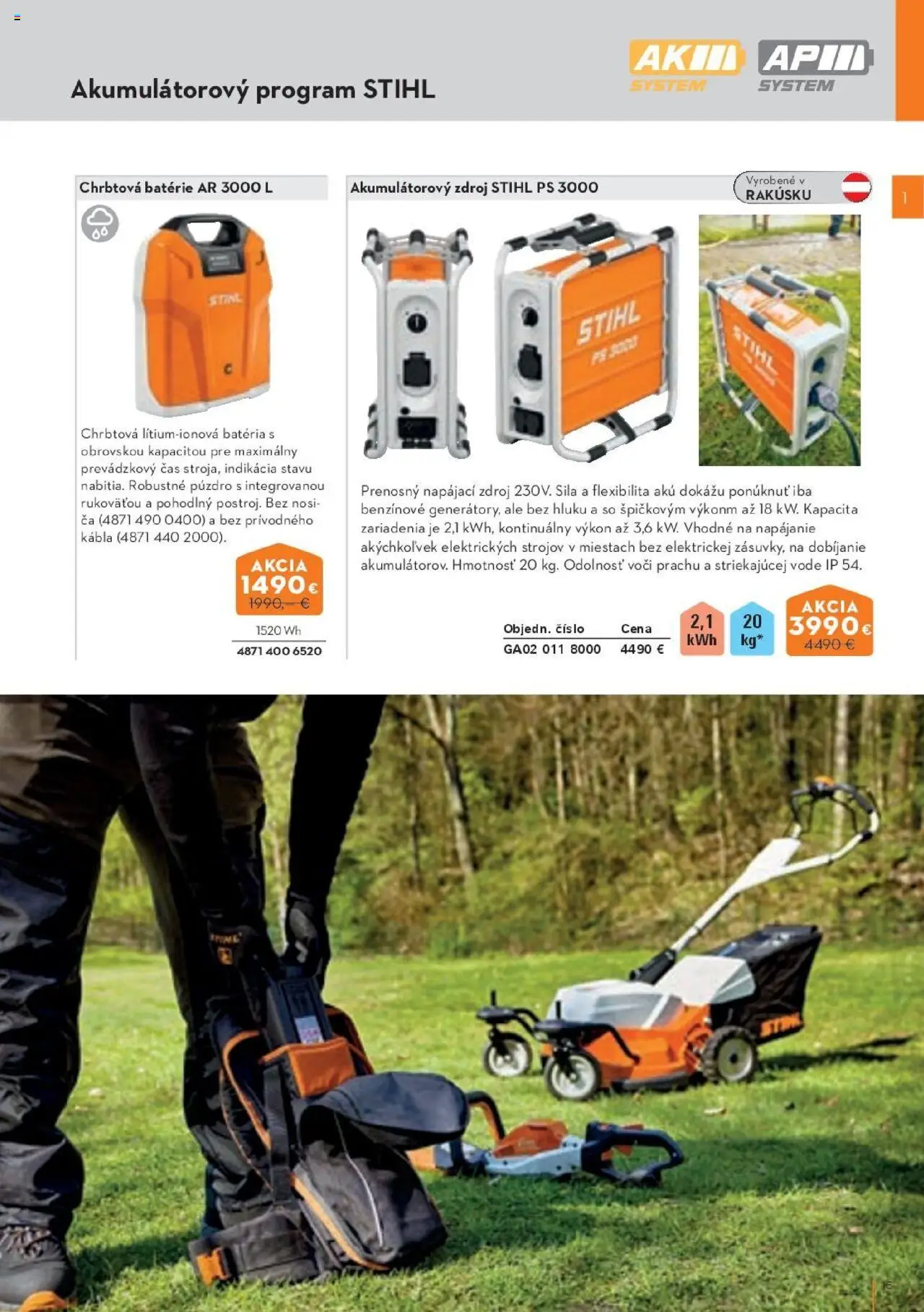 Náhľad STIHL letáku platného od 29.09.2025 - Batéria, Aku, Puzdro