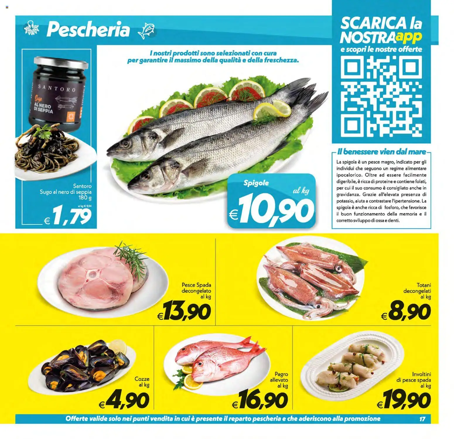 Anteprima dell'opuscolo SuperConveniente volantino Gela, Vittoria dal negozio SuperConveniente valido da 01/09/2026 - Pesce, Pesce spada, Cozze, Spigola, Sugo