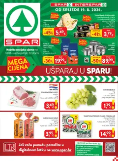 Pregled letka Spar Katalog trgovine Spar vrijedi od 19.08.2026