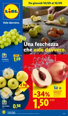 Anteprima dell'opuscolo Lidl volantino Fresca e conveniente dal negozio Lidl valido da 10/09/2026