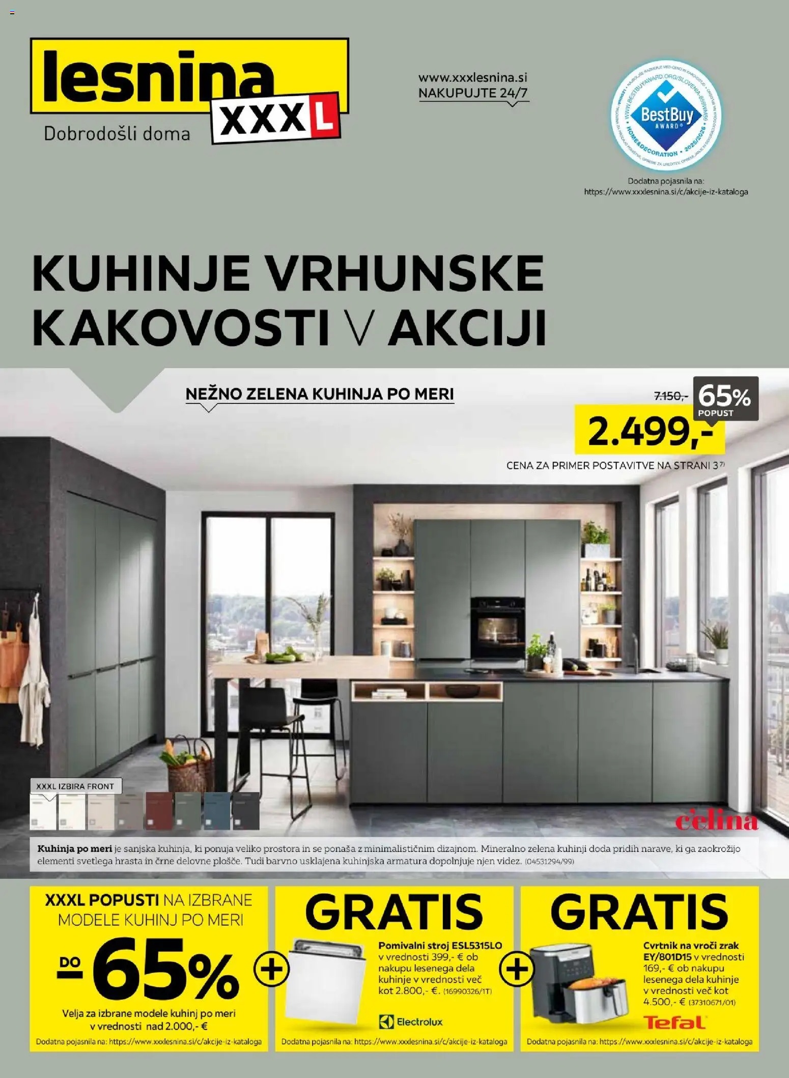 Predogled kataloga iz trgovine XXXL Lesnina veljaven od 29.06.2026 - Pomivalni stroj, Kuhinja, Zelena