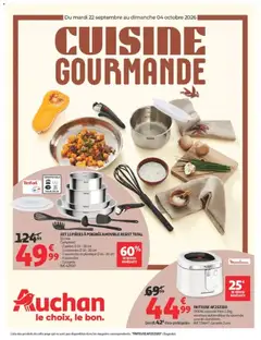 Prévisualisation de Auchan Cuisine gourmande hypers du magasin Auchan formulaire valide 22/09/2026