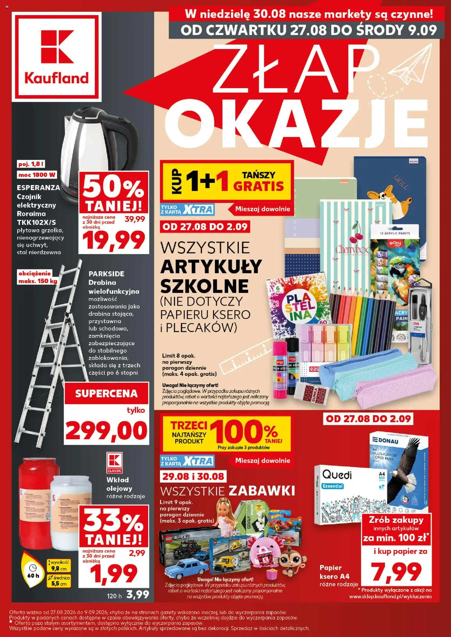 Náhled nabídky: Kaufland Polsko Kaufland Polsko leták - Złap okazje platný od 27.08.2026