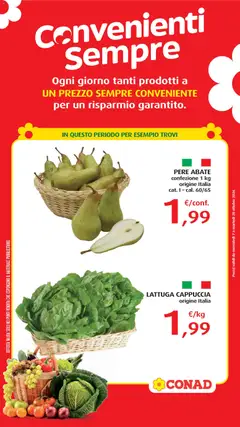 Anteprima dell'opuscolo Conad volantino Convenienti Sempre Ortofrutta dal negozio Conad valido da 07/10/2026