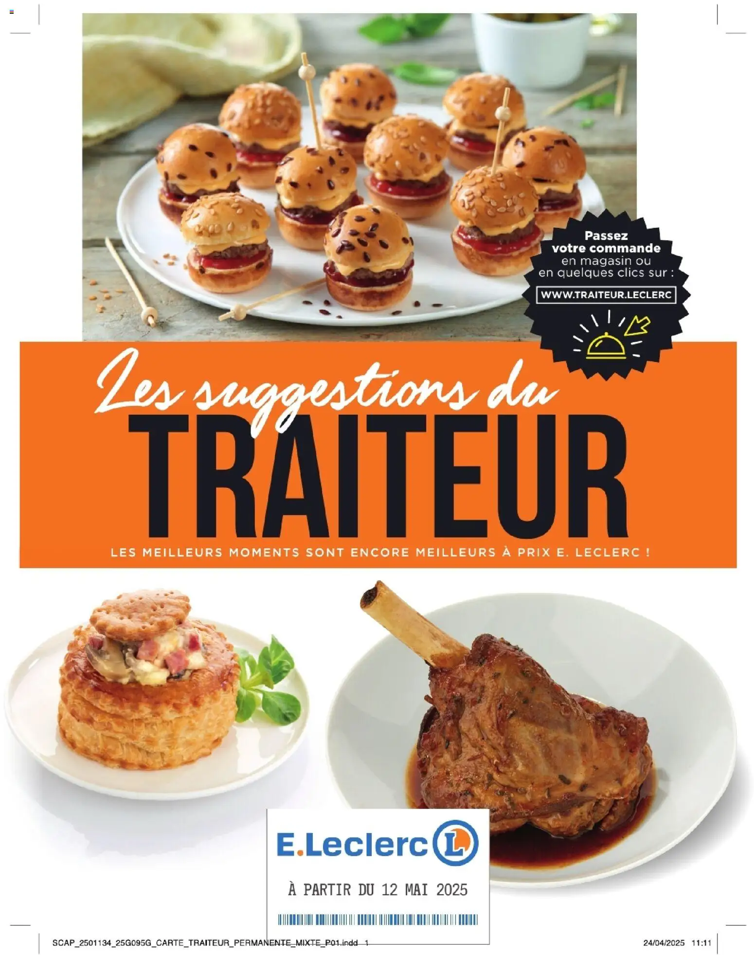Prévisualisation de Les suggestions du traiteur du magasin E.Leclerc formulaire valide 17/02/2026