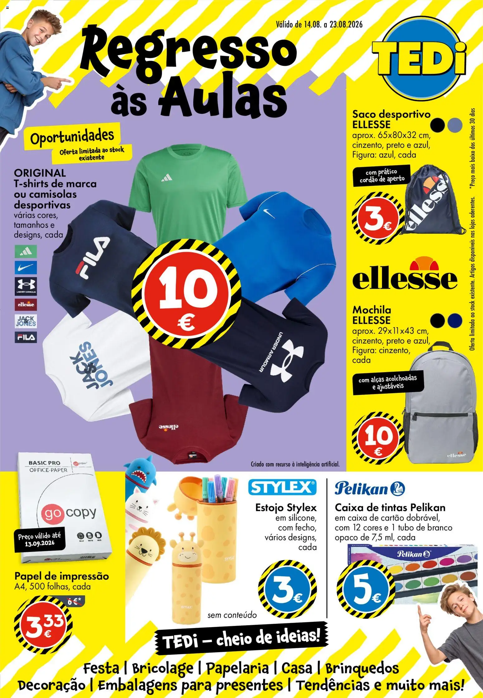 Pré-visualização do folheto da loja TEDi válida a partir de 14/08/2026 - Caixa, Mochila, Brinquedos, Decoração, Saco