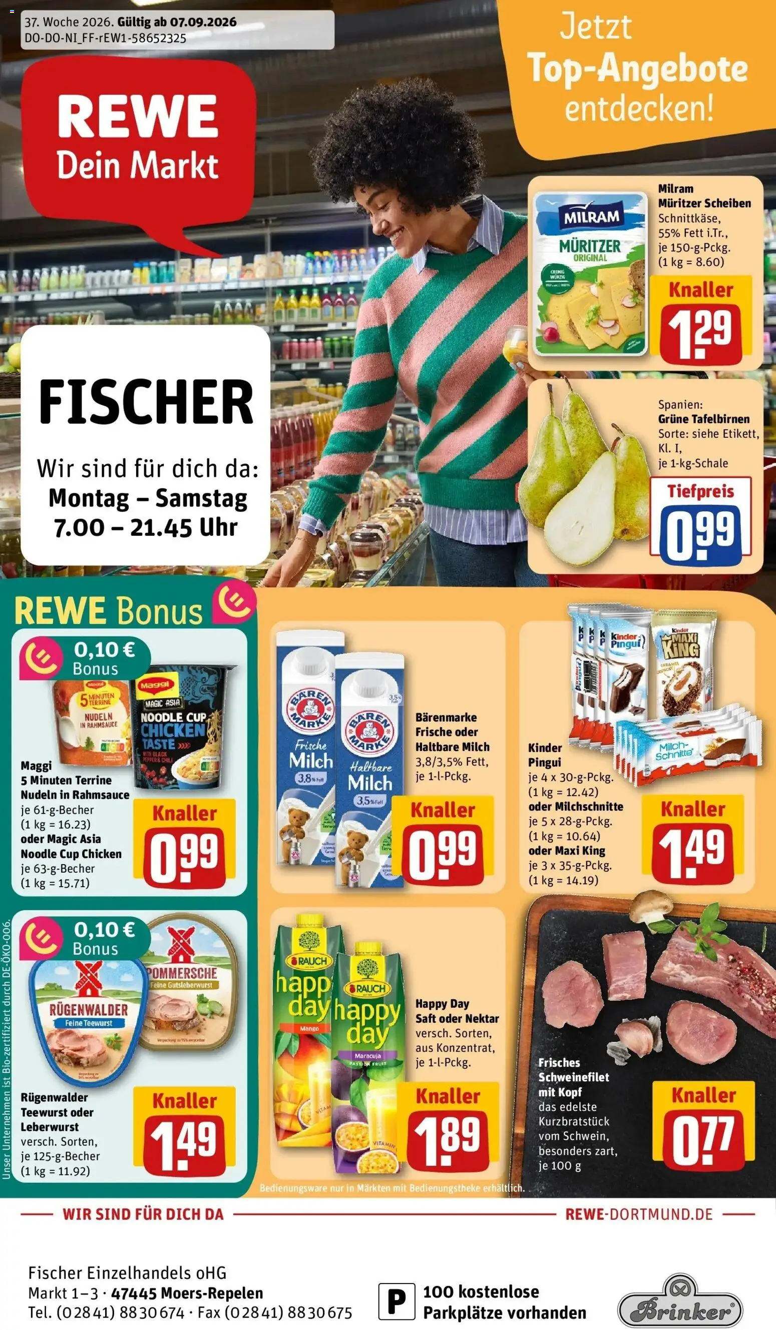 Vorschau von dem Prospekt des Geschäftes Rewe, gültig ab dem 07.09.2026