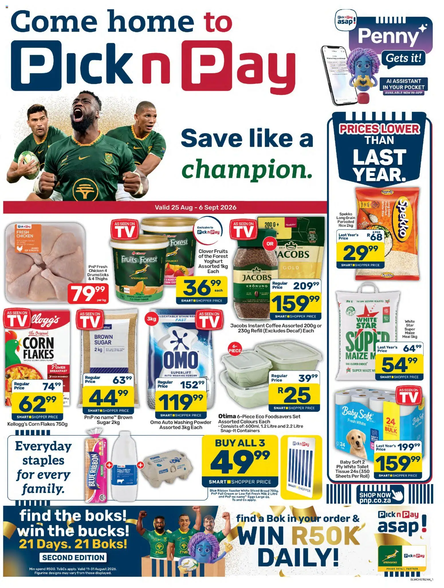 Preview of Pick n Pay flyer valid from 25/08/2026