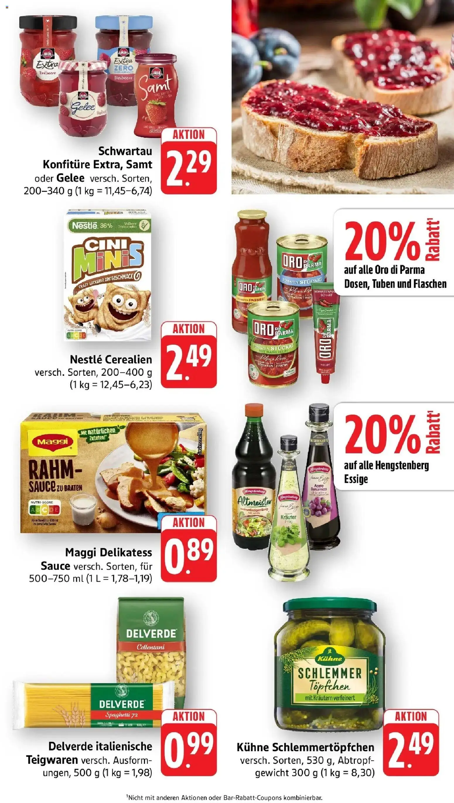 Vorschau von dem Prospekt des Geschäftes nah & gut, gültig ab dem 26.10.2026 - Spaghetti, Maggi, Himbeere, Balsamico, Essig, Tomaten, Gewicht, Oro di parma