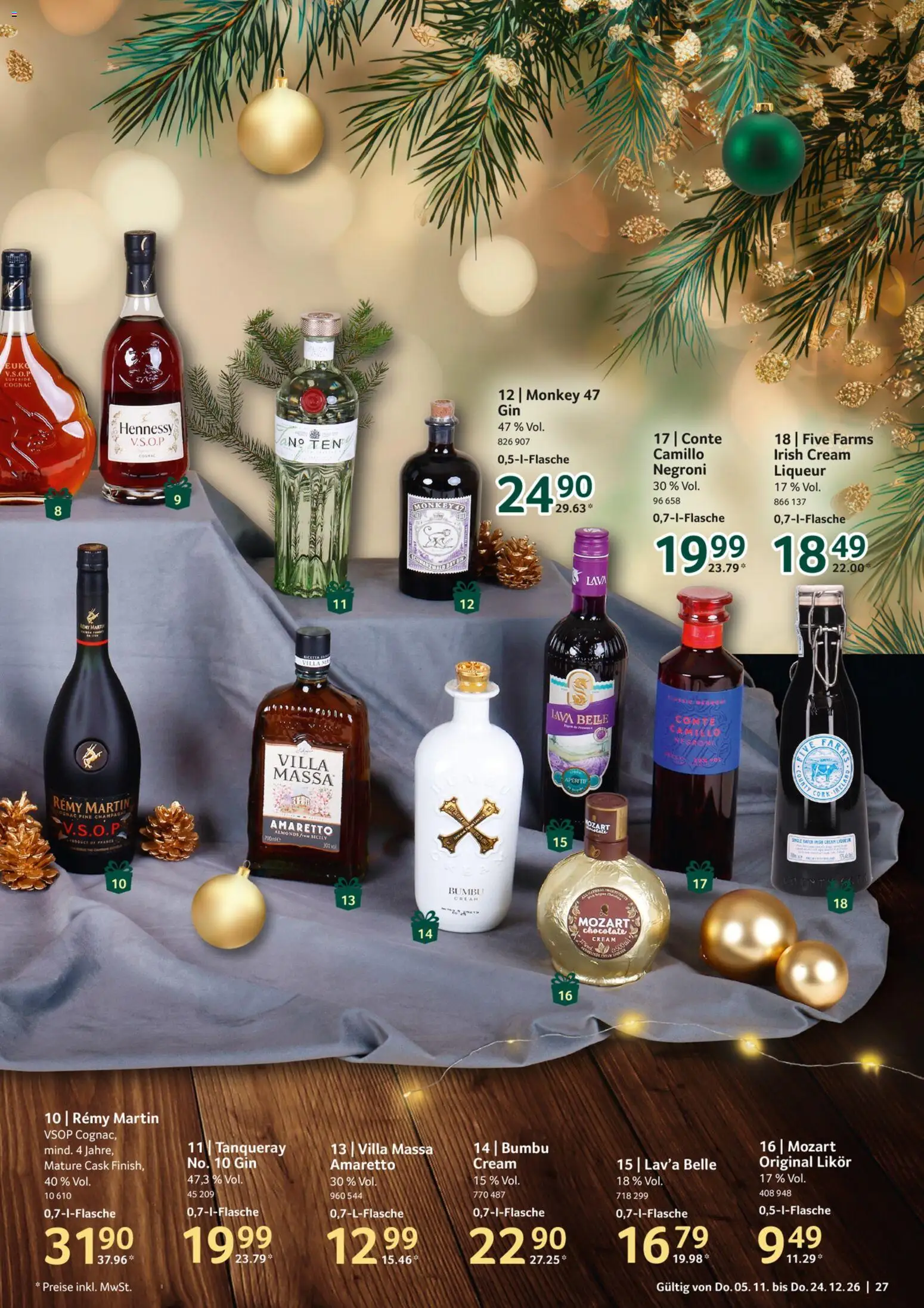 Vorschau von dem Prospekt des Geschäftes Selgros, gültig ab dem 05.11.2026 - Gin, Hennessy, Likör