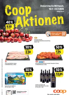 Vorschau des Merkblatts Coop aktionen vom Shop Coop gültig von 16.07.2026 bis 22.07.2026