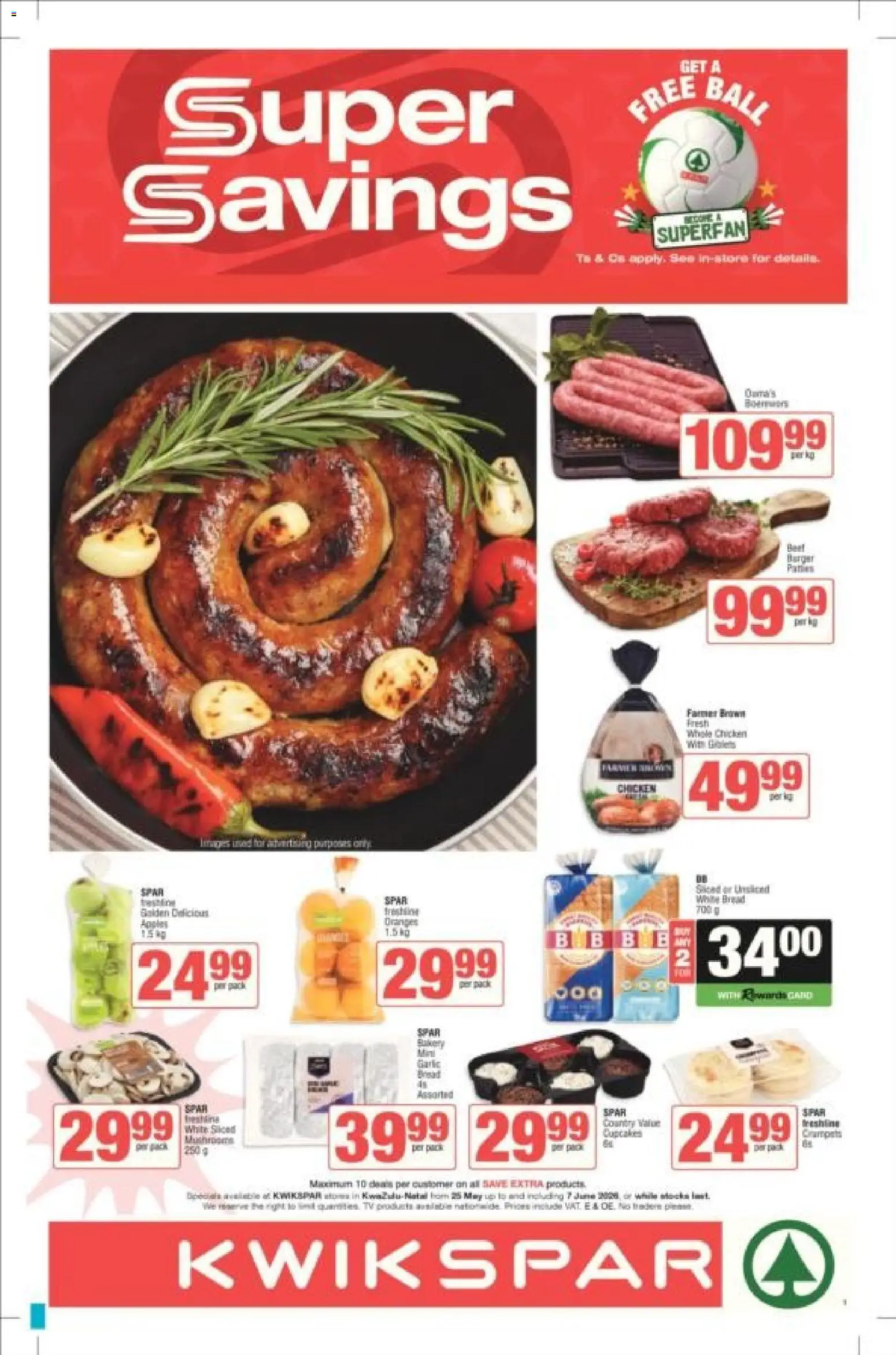 Preview of KWIKSPAR flyer valid from 25/05/2026 - Apples, Garlic