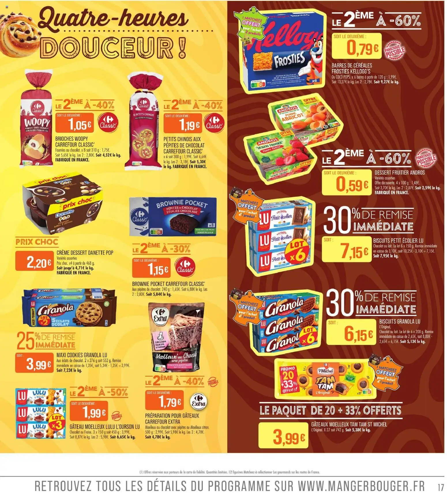 Prévisualisation de Match Supermarché prospectus du magasin Match Supermarché formulaire valide 01/09/2026 - Coco, Chocolat, Fraise, Biscuits, Granola, Figurines, Céréales, Crème dessert