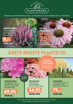 Eksempel på tilbudsavis Plantorama - Tilbudsavis fra butik Plantorama gyldig fra 04/09/2026