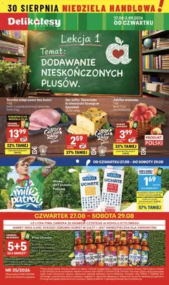 Pogląd gazetki "Delikatesy Centrum gazetka" ze sklepu Delikatesy Centrum ważnej od 27.08.2026