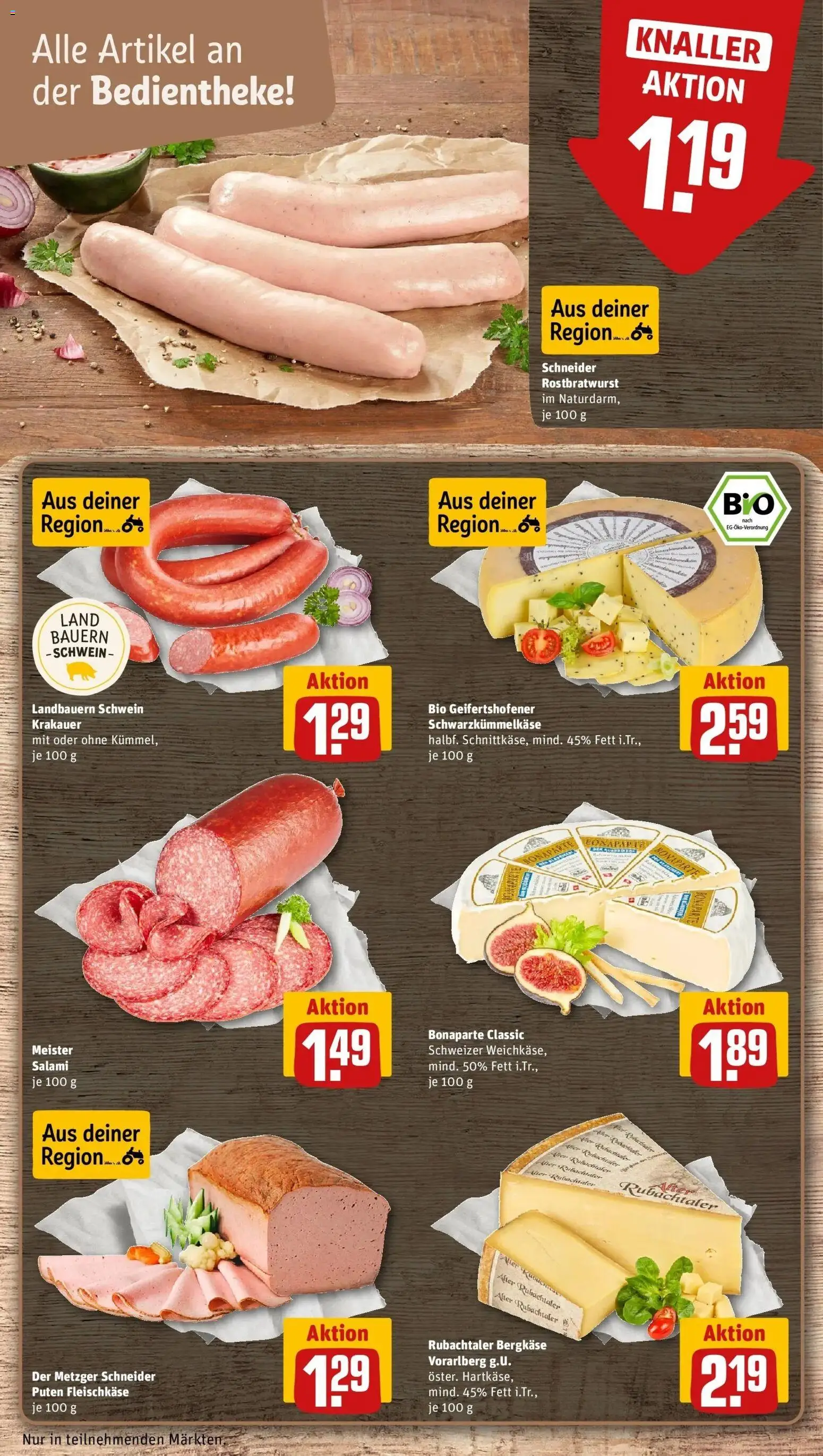 Vorschau von dem Prospekt des Geschäftes Rewe, gültig ab dem 05.04.2026 - Salami