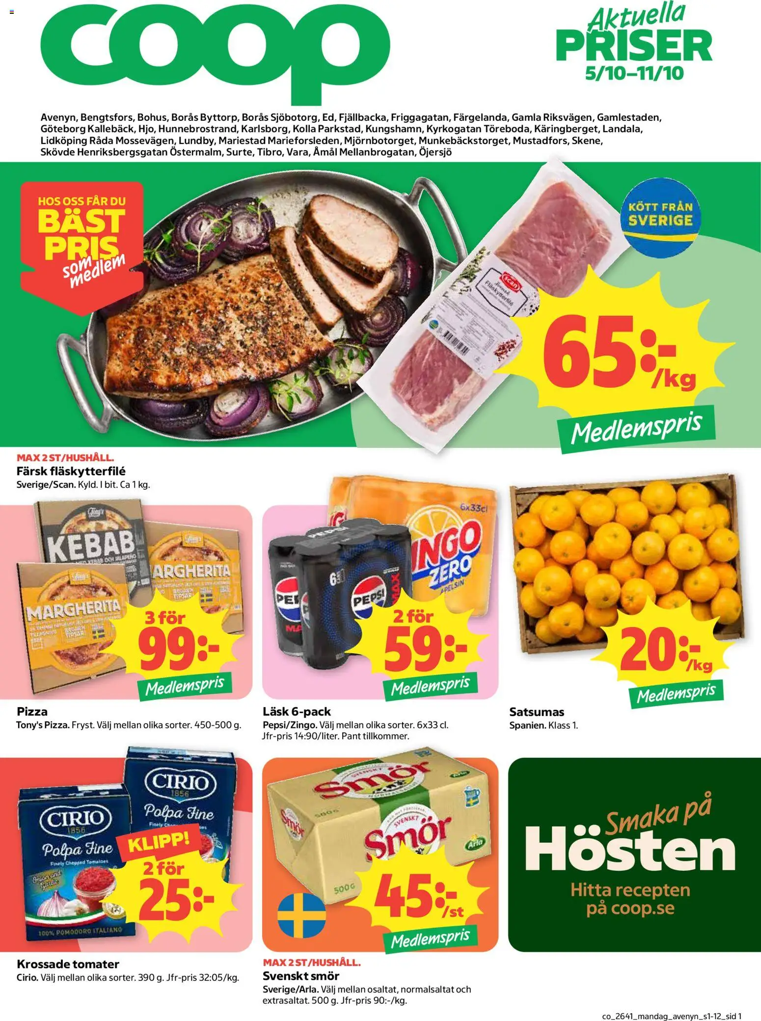 Coop Huddinge Reklamblad från 05/10/2026