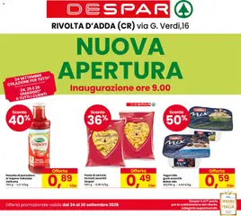 Anteprima dell'opuscolo Despar volantino Rivolta D'Adda dal negozio Despar valido da 24/09/2026