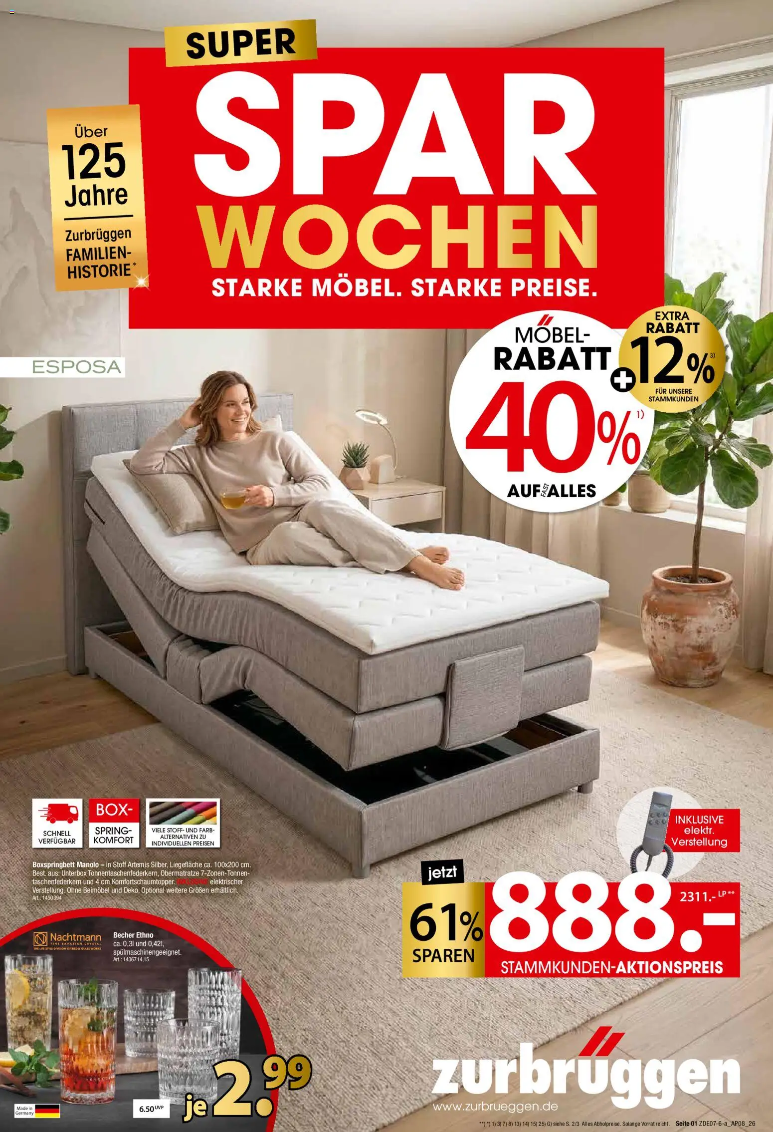 Vorschau von dem Prospekt des Geschäftes Zurbrüggen, gültig ab dem 24.07.2026