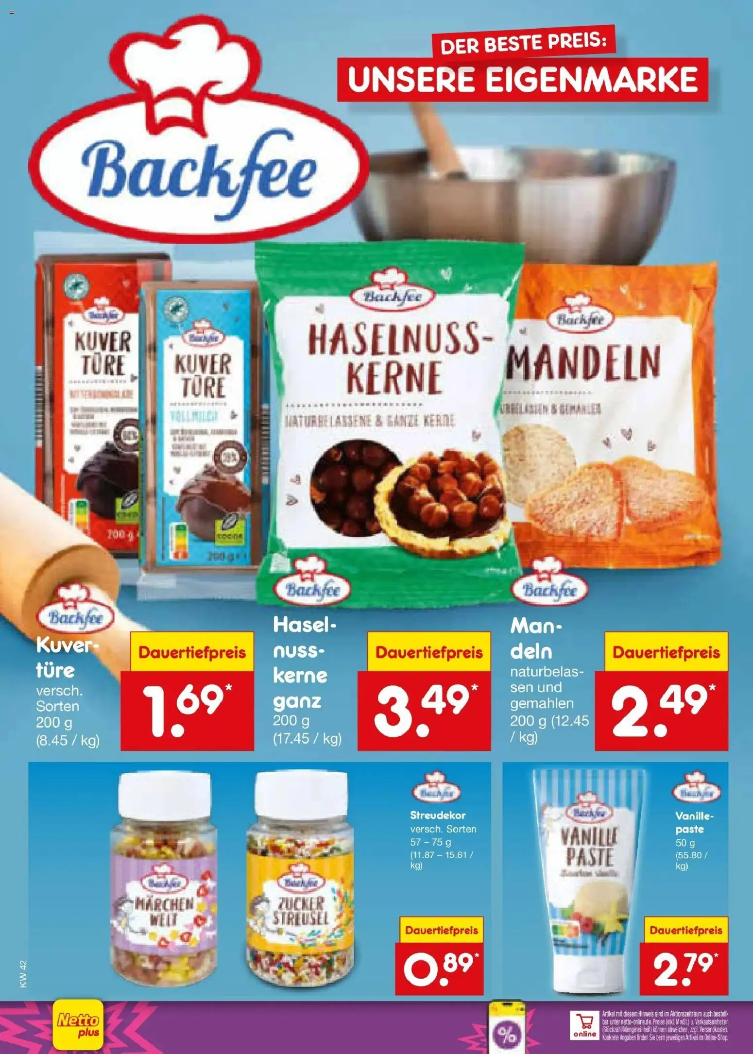 Vorschau von dem Prospekt des Geschäftes Netto Marken-Discount, gültig ab dem 12.10.2026 - Mandeln, Zucker, Vanille