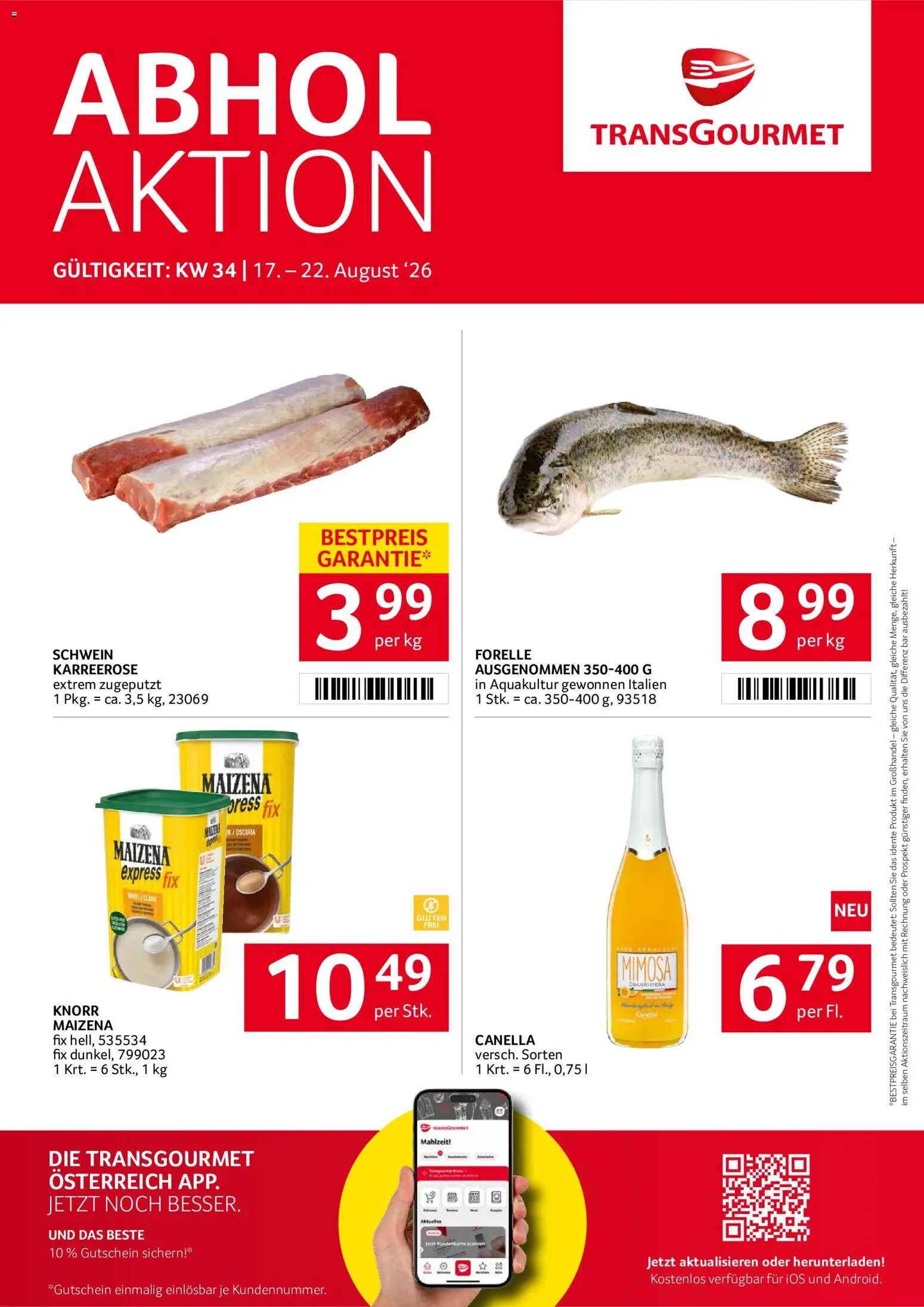 Vorschau der Angebote: Transgourmet Transgourmet Flugblatt gültig ab 17.08.2026