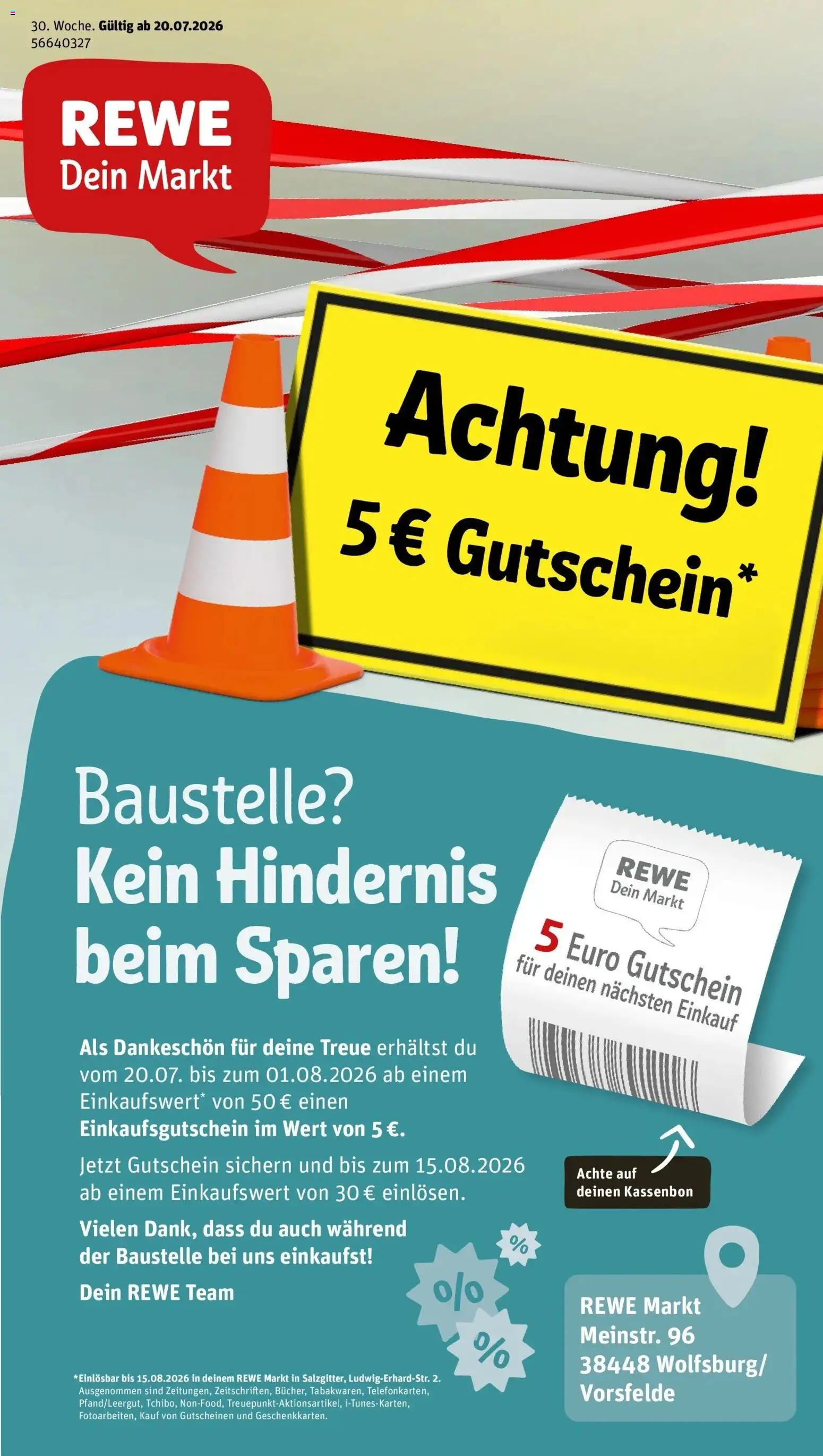 Vorschau von dem Prospekt des Geschäftes Rewe, gültig ab dem 20.07.2026