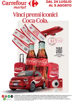Anteprima dell'opuscolo Carrefour volantino Market Coca-Cola dal negozio Carrefour valido da 24/07/2026