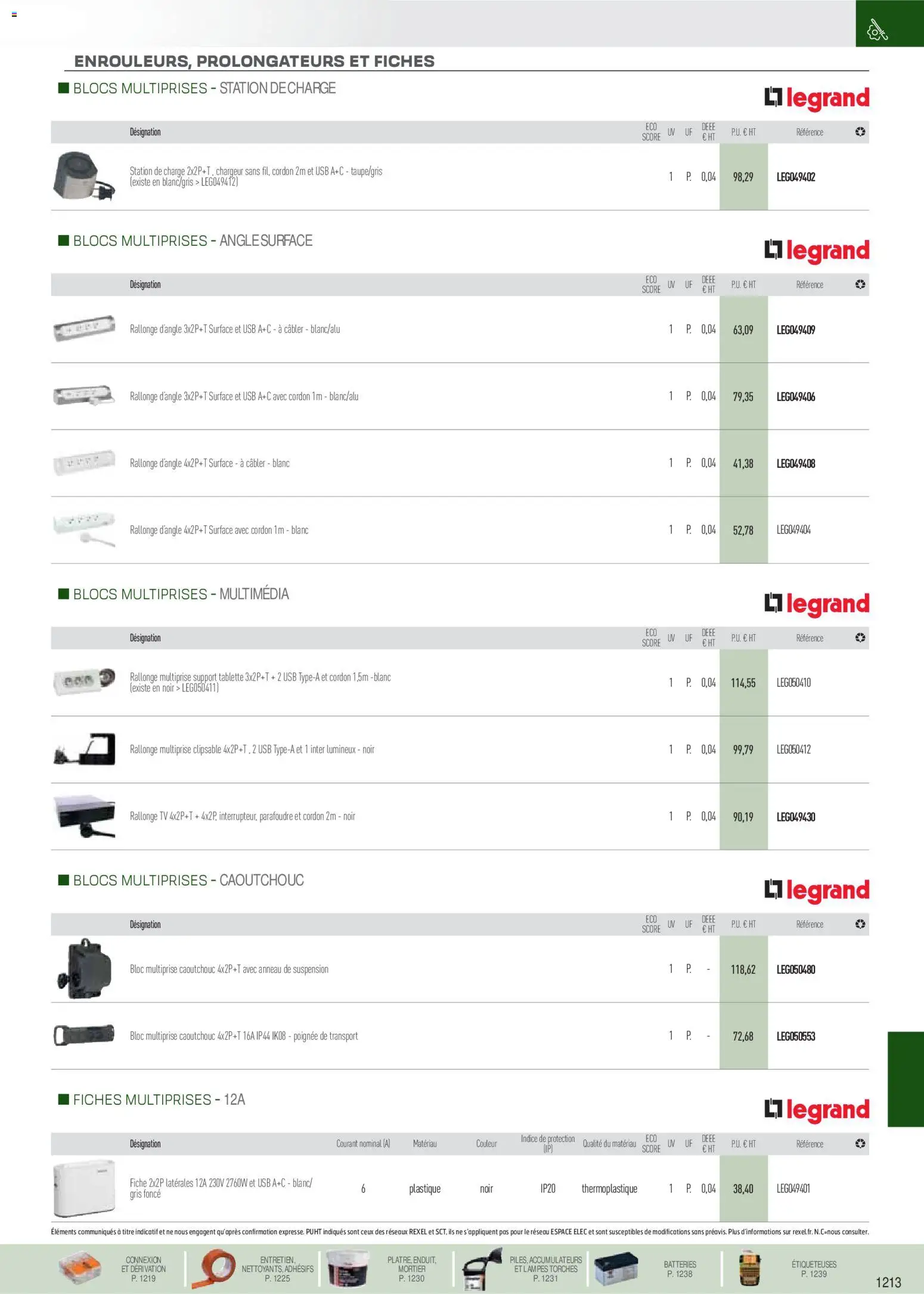 Prévisualisation de Brochure EPI, mesure, outillage, fixations et consommables du magasin Rexel formulaire valide 18/11/2025 - Tablette, Mortier, Suspension, USB