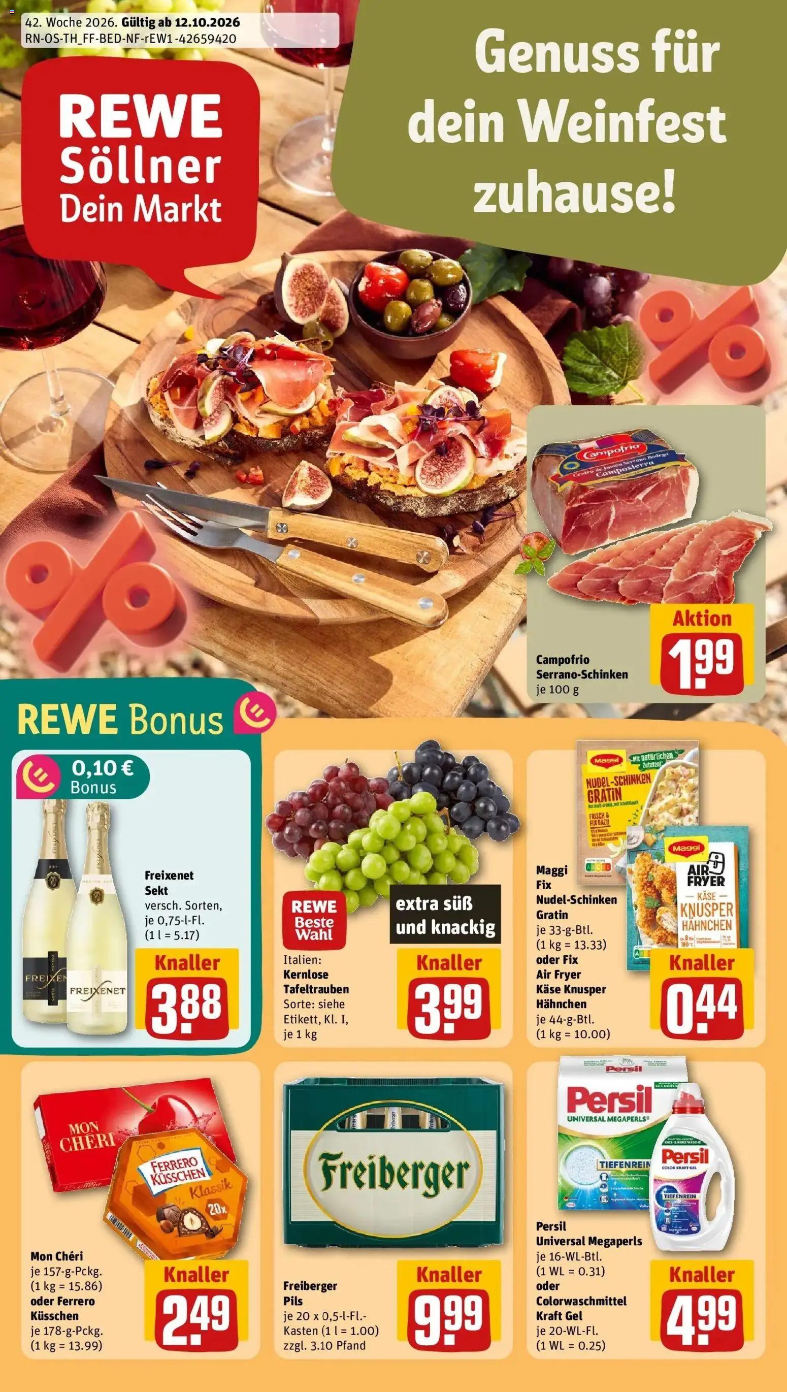 Vorschau von dem Prospekt des Geschäftes Rewe, gültig ab dem 12.10.2026