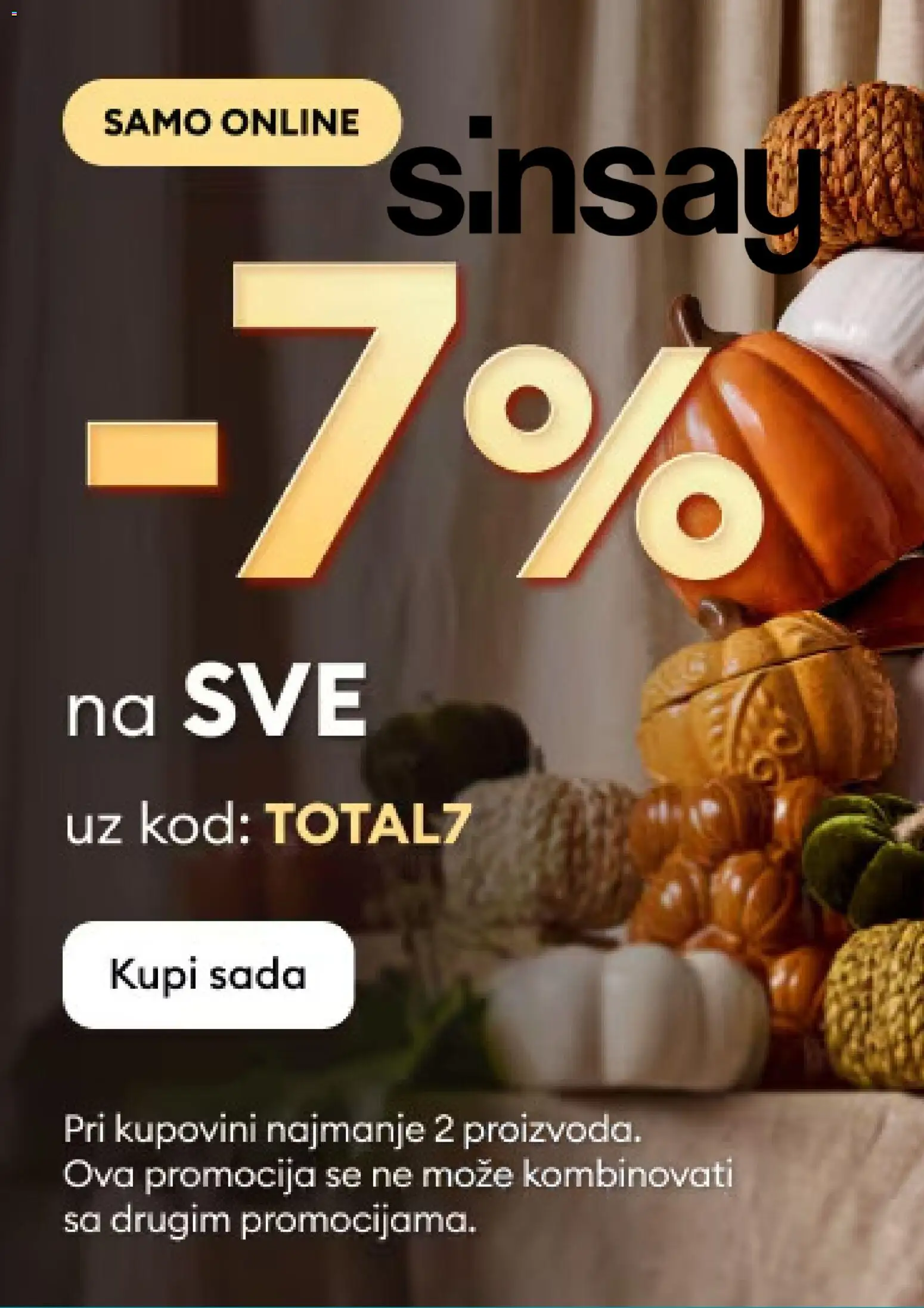 Pregled letka Sinsay katalog trgovine Sinsay vrijedi od 07.09.2026