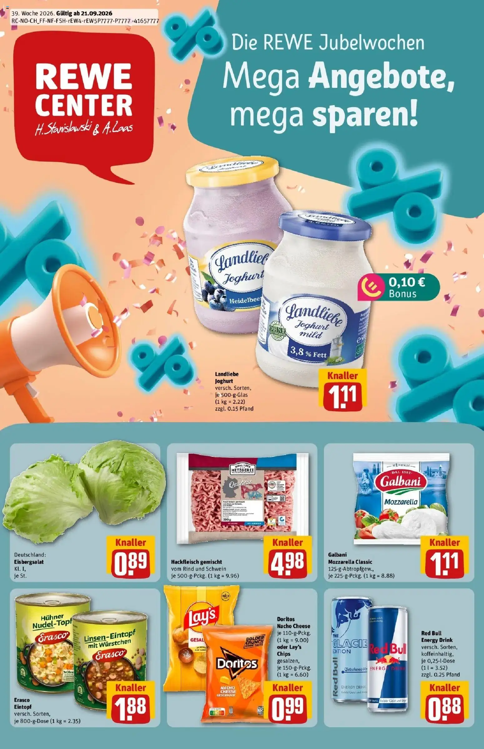 Vorschau von dem Prospekt des Geschäftes Rewe, gültig ab dem 21.09.2026