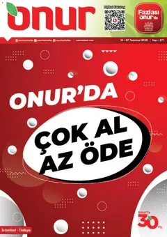 Onur Market Onur Market Katalog 14.07.2026 - Broşürünün önizlemesi