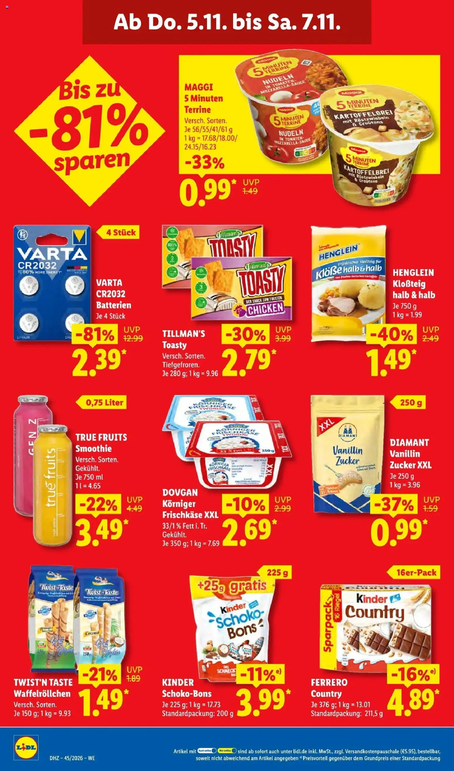 Vorschau von dem Prospekt des Geschäftes Lidl, gültig ab dem 02.11.2026