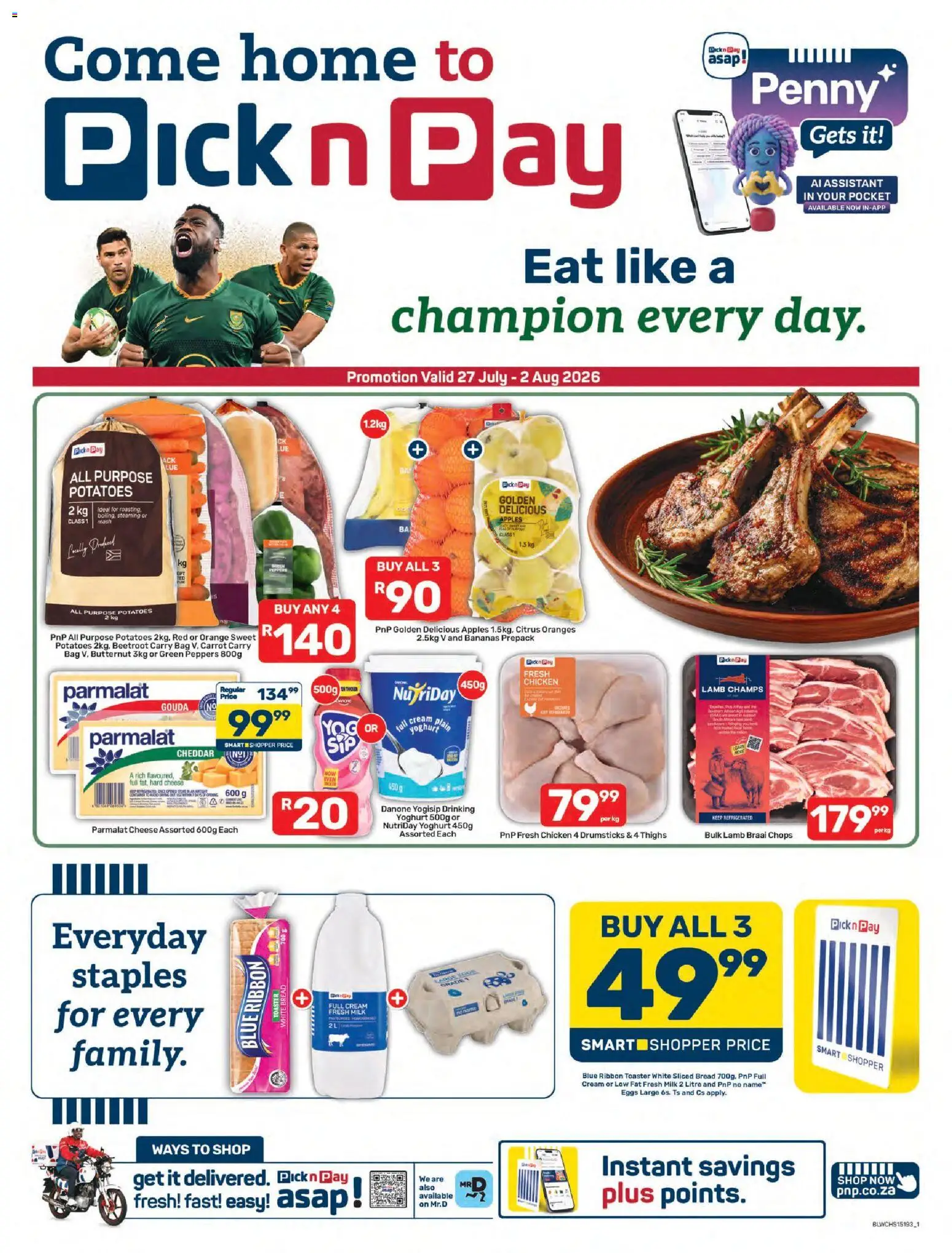 Preview of Pick n Pay flyer valid from 27/07/2026