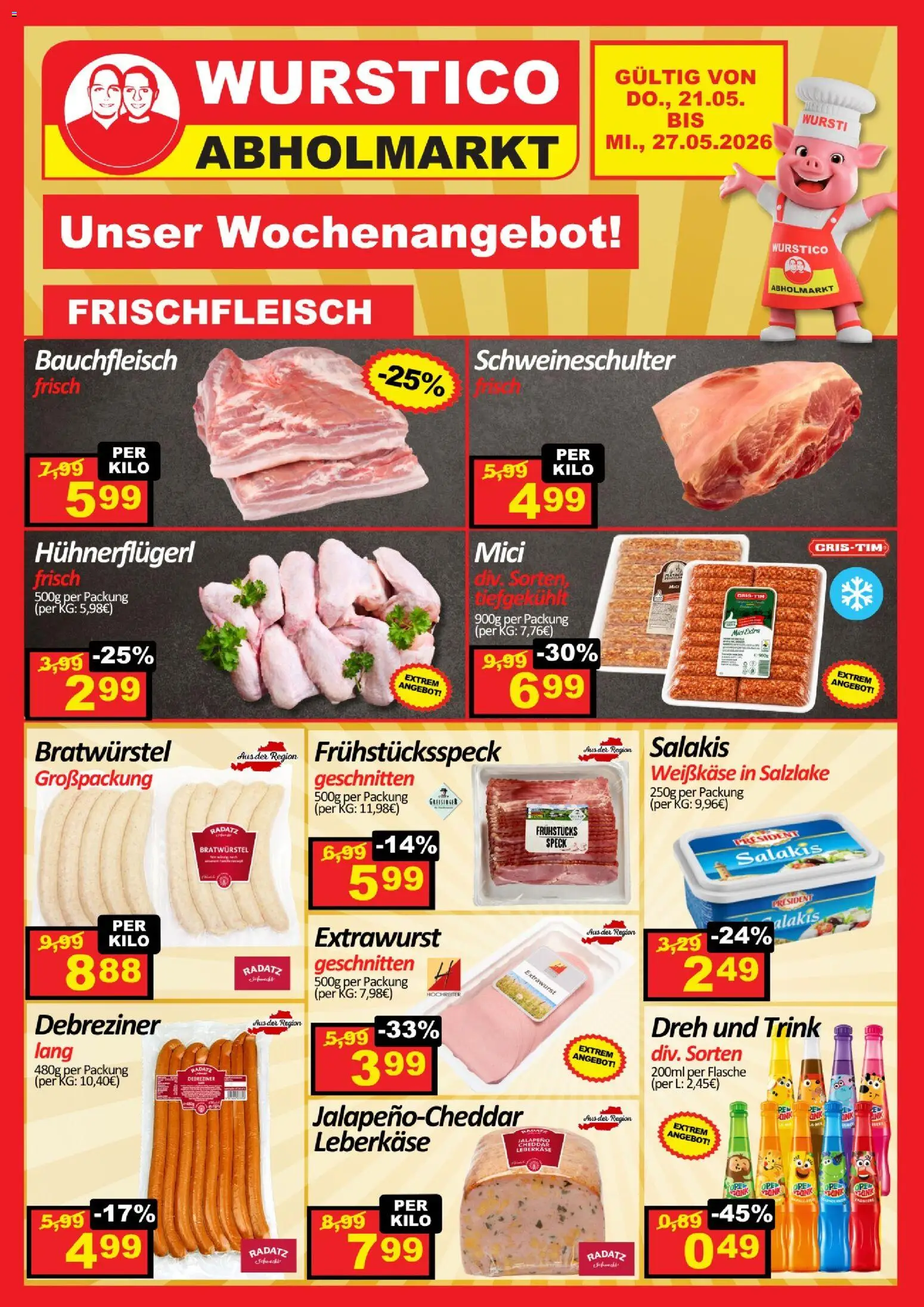 Vorschau der Angebote: Wurstico Abholmarkt Wurstico Abholmarkt Flugblatt gültig ab 21.05.2026