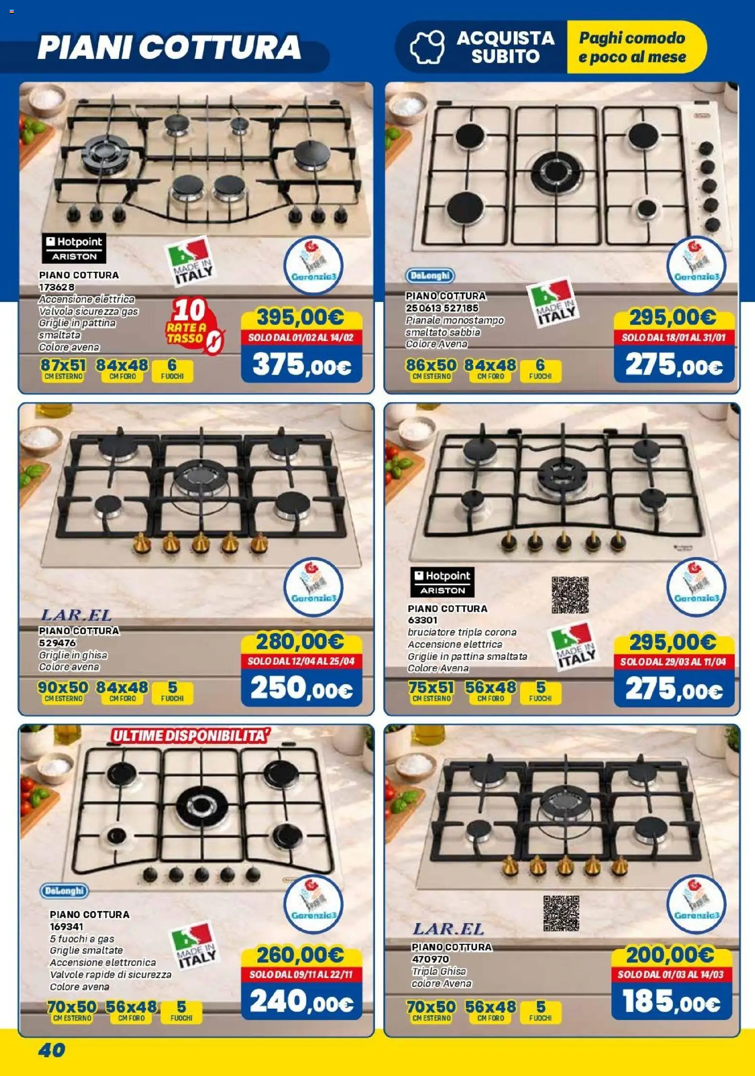 Anteprima dell'opuscolo Orizzonte volantino Elettro dal negozio Orizzonte valido da 01/11/2026 - Piano cottura