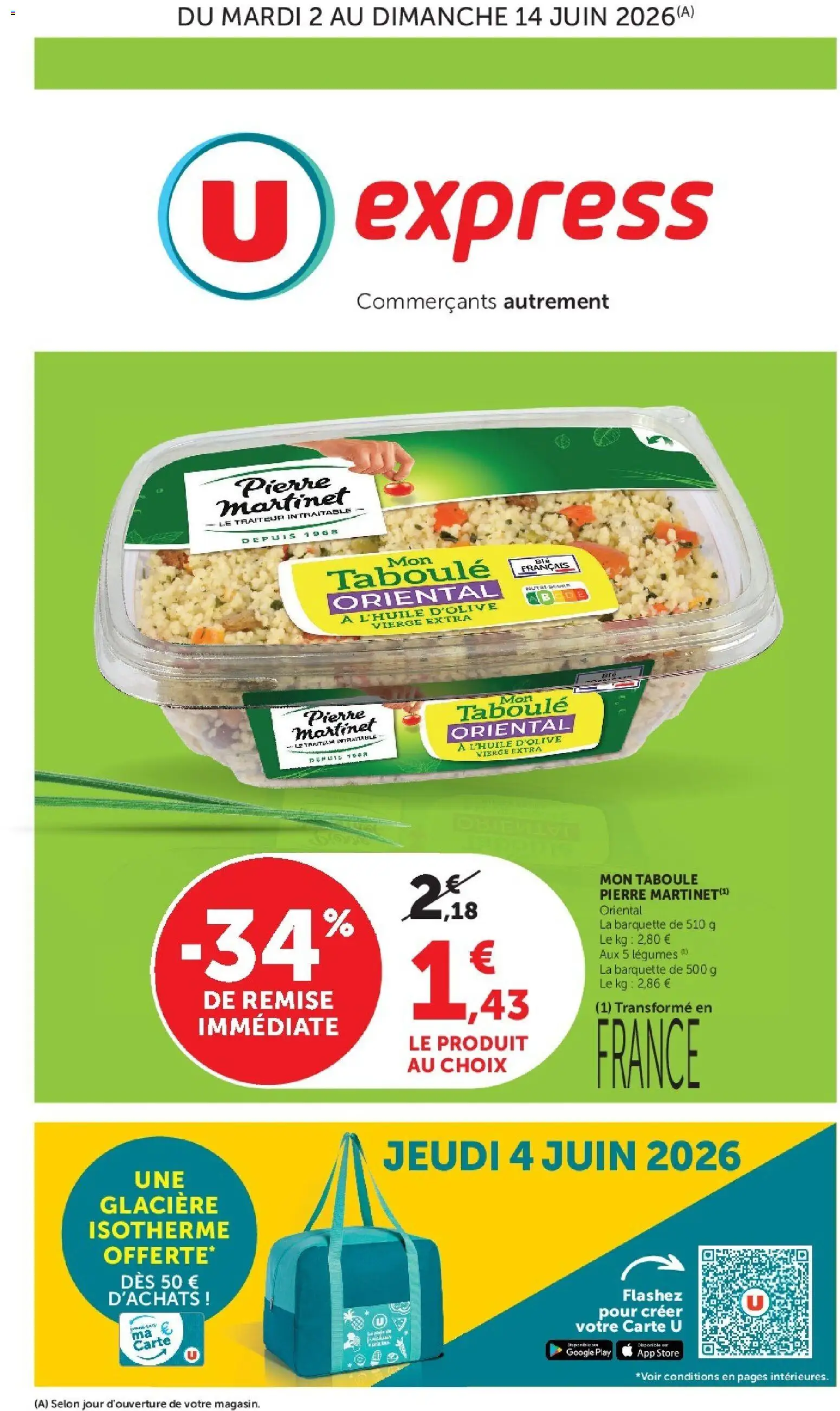 Prévisualisation de U Express - Les prix bas de la semaine du magasin U Express formulaire valide 02/06/2026