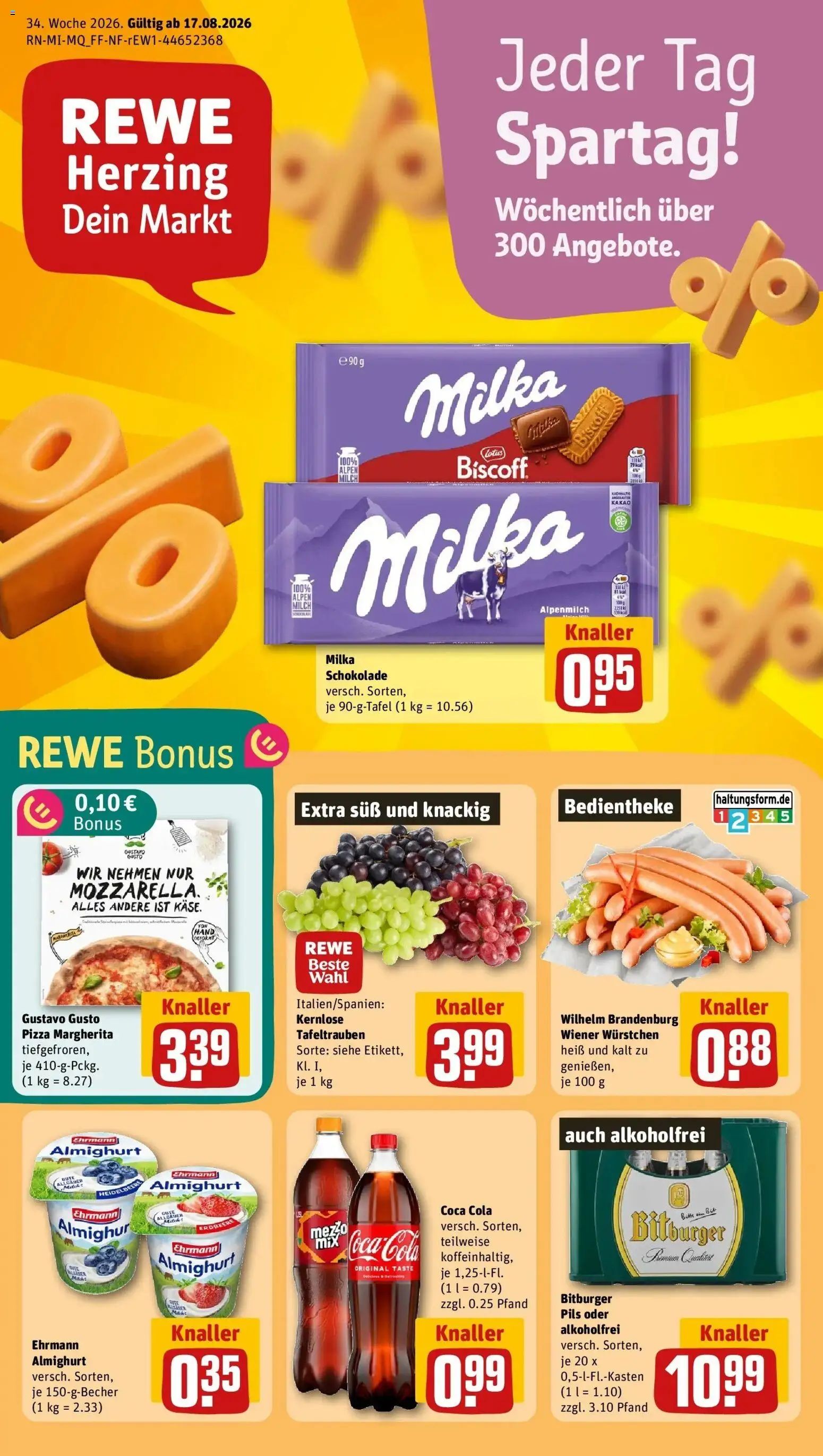 Vorschau von dem Prospekt des Geschäftes Rewe, gültig ab dem 17.08.2026